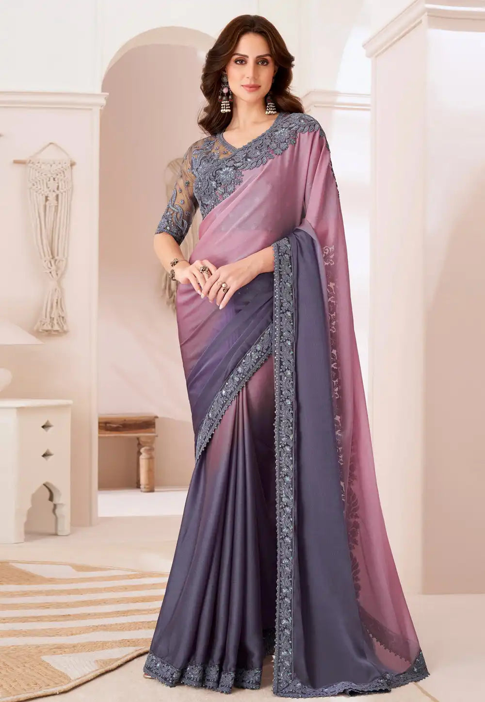 Half and half party wear sarees best sale