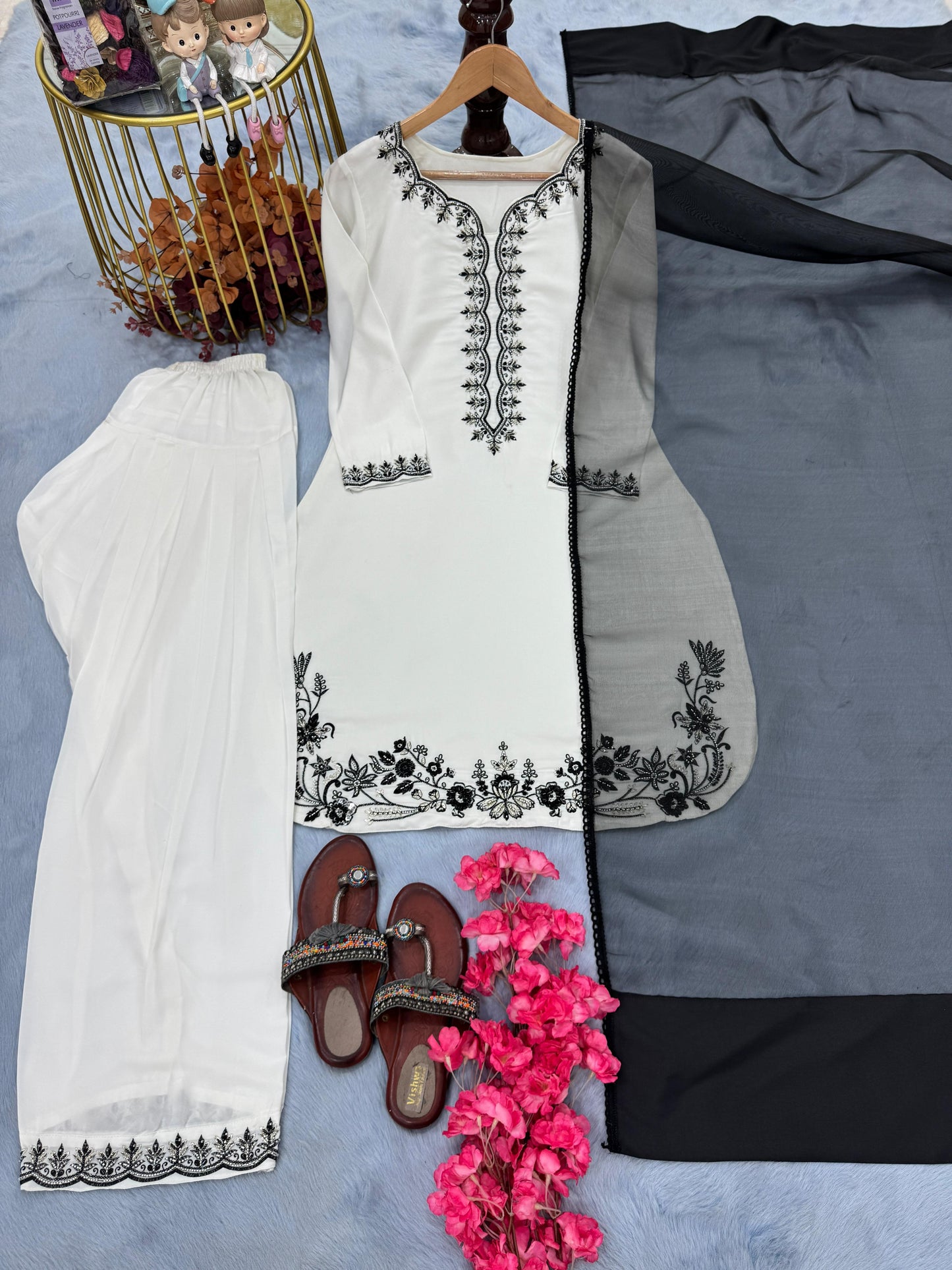 Arctic Pearl Farshi Salwar Set Limited Edition
