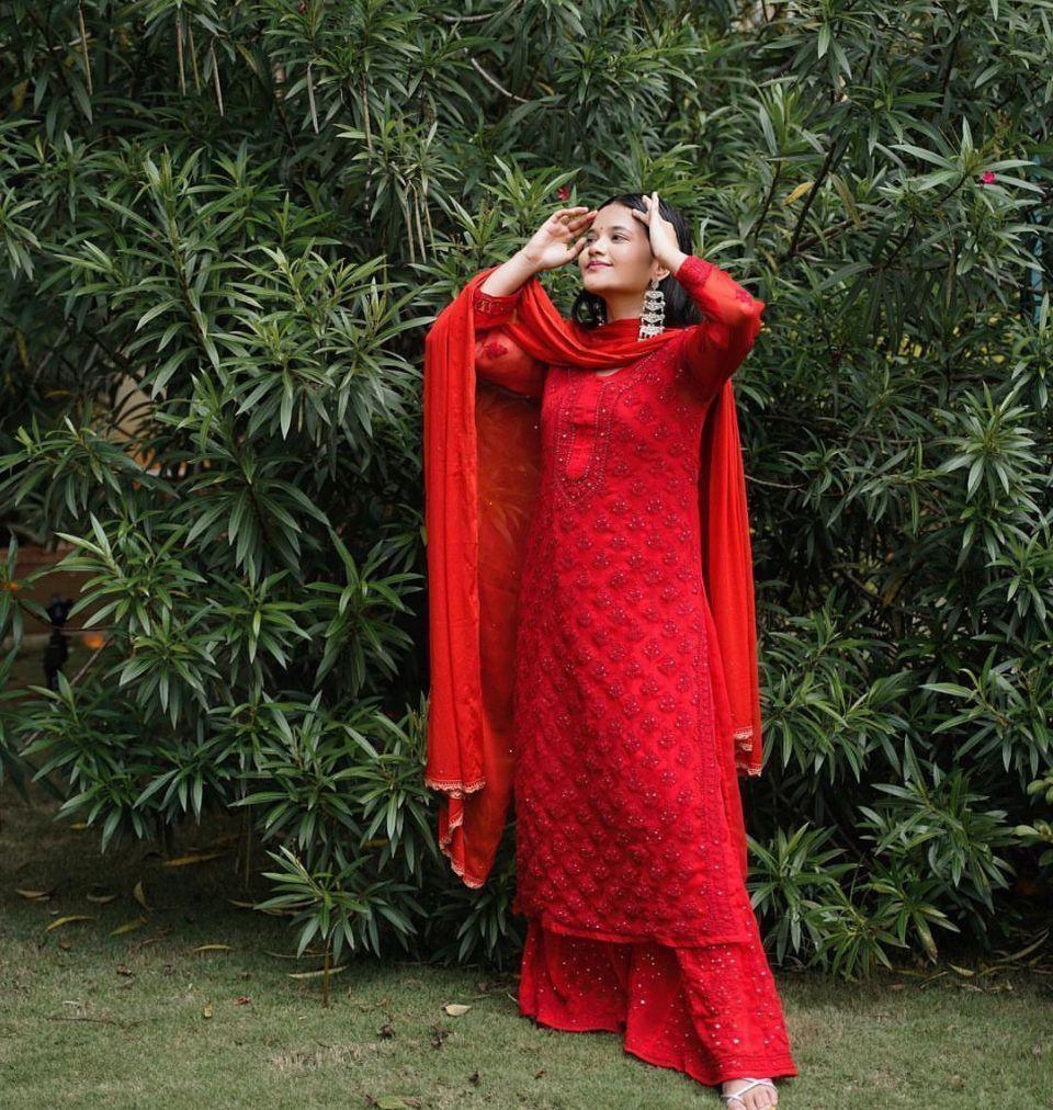 mukaish chikankari kurta