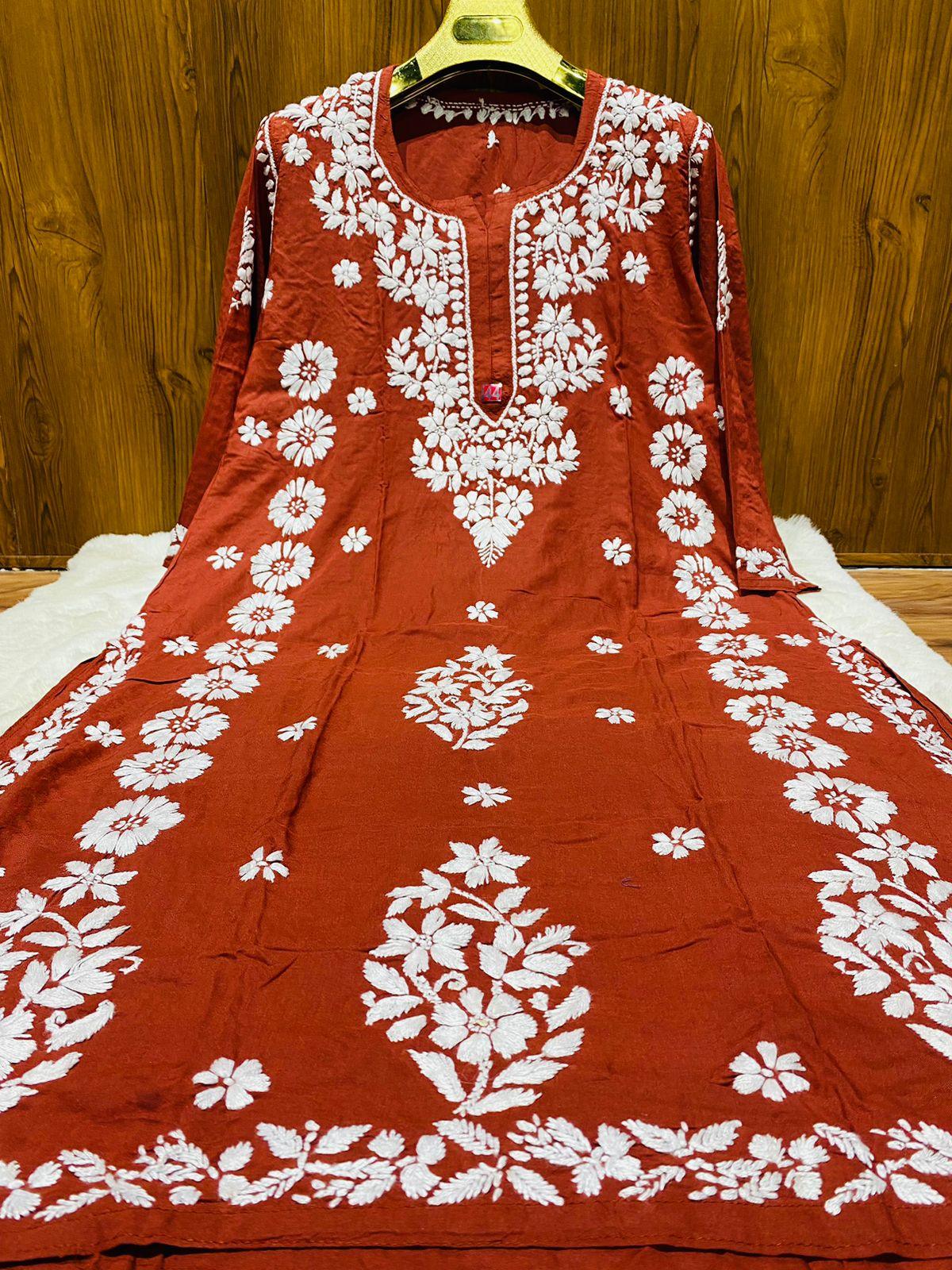 lucknowi dress designs Lucknowi Chikankari: Buy Chikankari Suits, Sarees & Lehengas Online| KALKI Fashion USA
