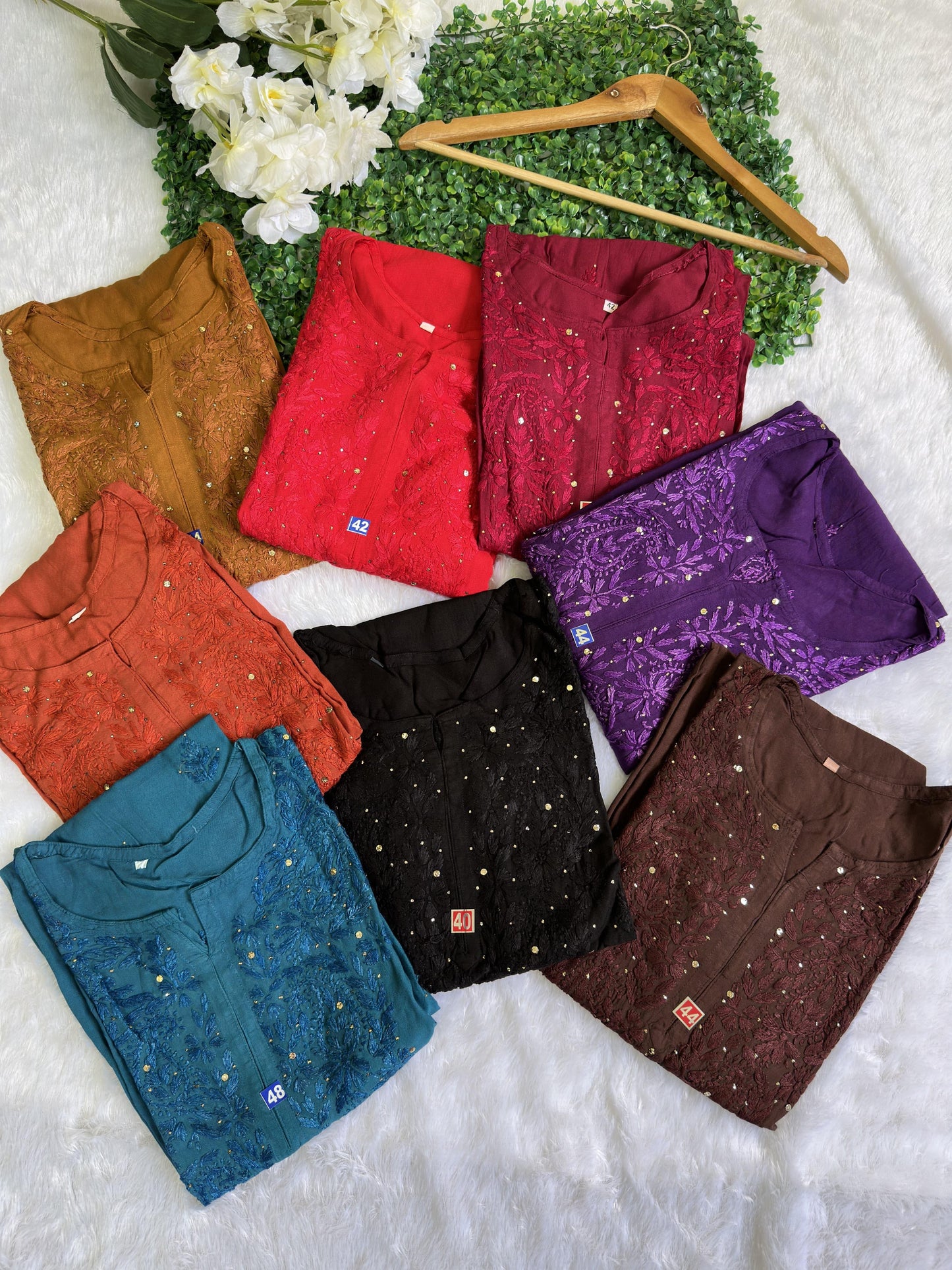 Maroon Elegant Rayon Muqaish Ensemble - Inayakhan Shop