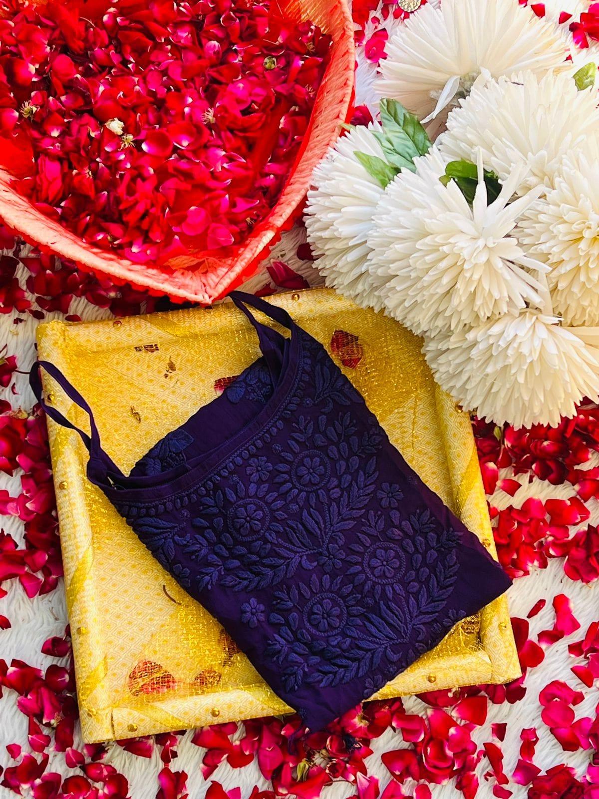 Premium Dark Purple Viscose Sleeveless Short Kurti - Inayakhan Shop