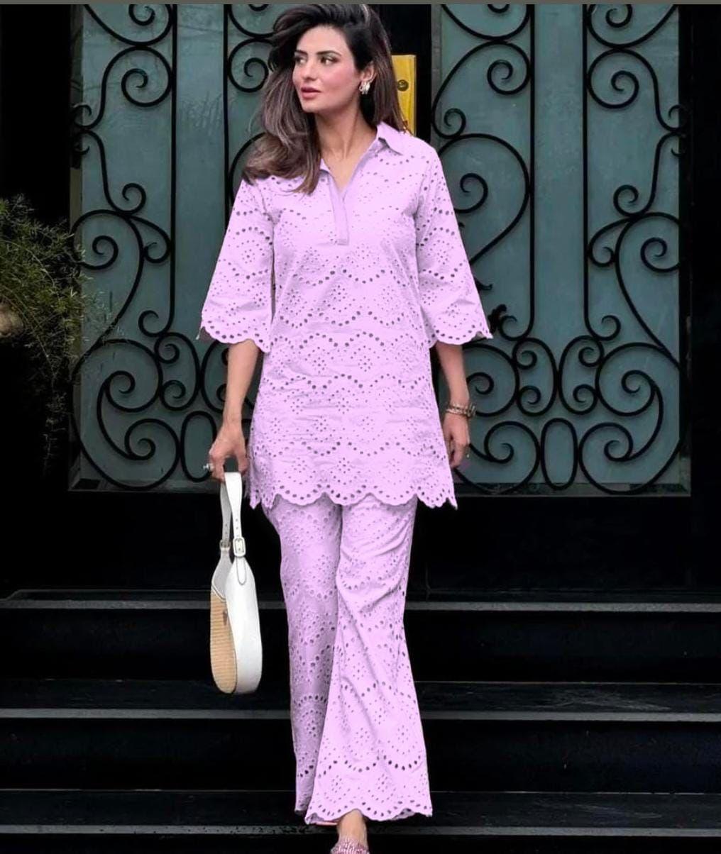 Purple Hakoba Chic Designer Ensemble - Inayakhan Shop