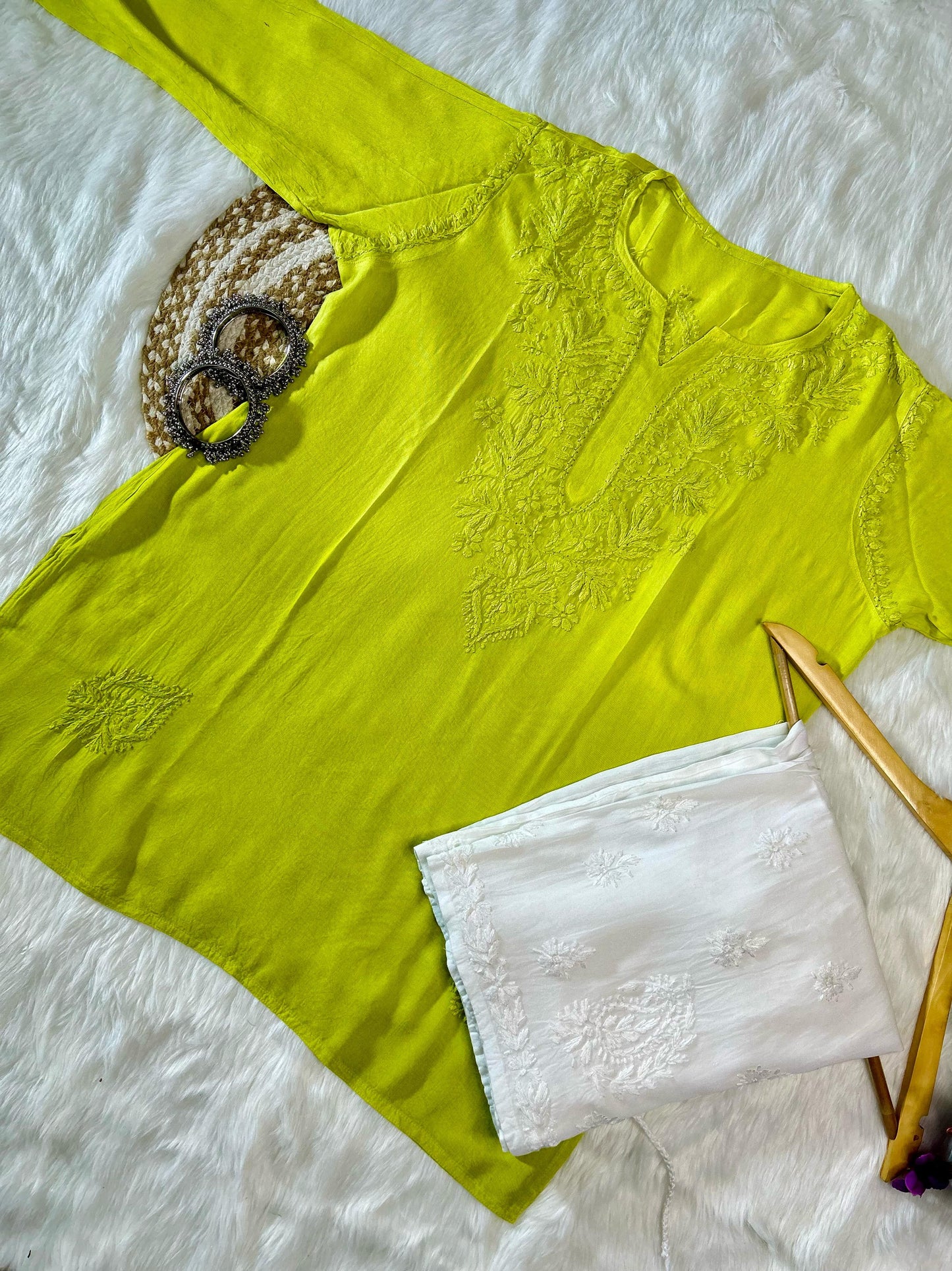 Purple Ombre Dyed Short Top and Plazzo Set - Inayakhan Shop