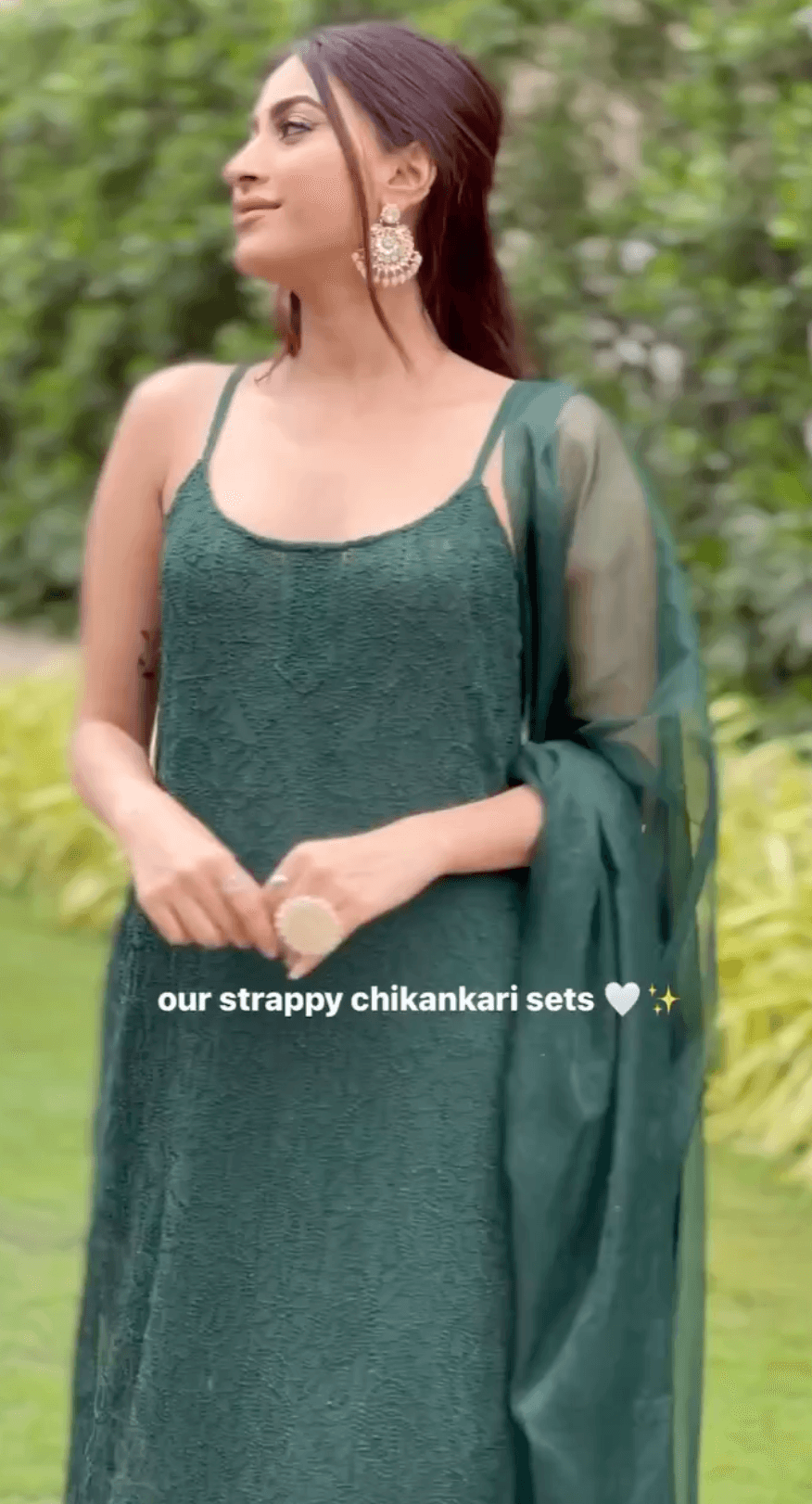 Strappy Luxe Chikankari Bliss Set: Premium Viscose Set with Sharara in Multiple Colors - Inayakhan Shop