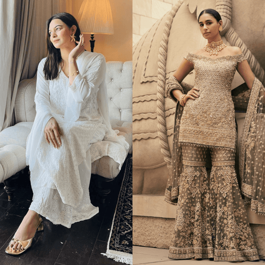 The Difference Between Sharara and Gharara: A Detailed Guide - Inayakhan Shop 