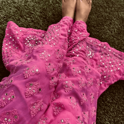 Pink Chikankari Kurti