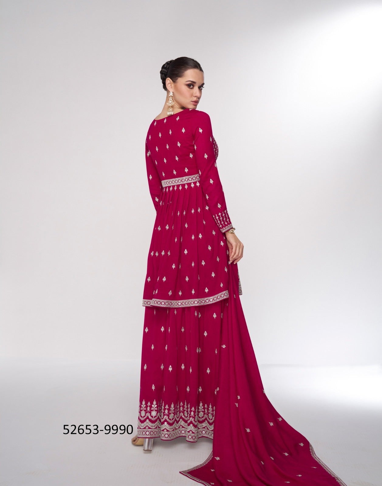 Pink Premium Ready to wear Sharara Suit Set