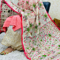 Pink Chikan Kurti & Zari Mastani Sharara Pom Pom Dupatta Set