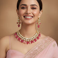 Classic Premium Multicolor Kundan Necklace Set
