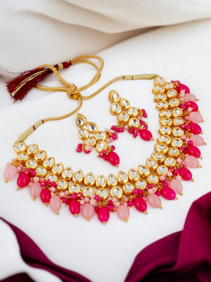 Classic Premium Multicolor Kundan Necklace Set