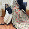 Black Design 1 - Chikankari Kurti with Pom Pom Phulkari Dupatta and Zari Mastani Sharara Set