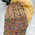 Beige Beautiful Embroidered Phulkari Kantha Salwar