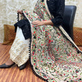 Black Design 2 - Chikankari Kurti with Pom Pom Phulkari Dupatta and Zari Mastani Sharara Set
