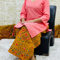 Pink Haldi Beautiful Mastani Kurti Set with Chikankari and Sequin Work