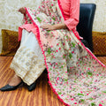 Pink Design 2 - Chikankari Kurti with Pom Pom Phulkari Dupatta and Zari Mastani Sharara Set