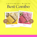 Best Value Combo Chikankari Elegance Ombré Mirror Set ( Yellow / Pink)