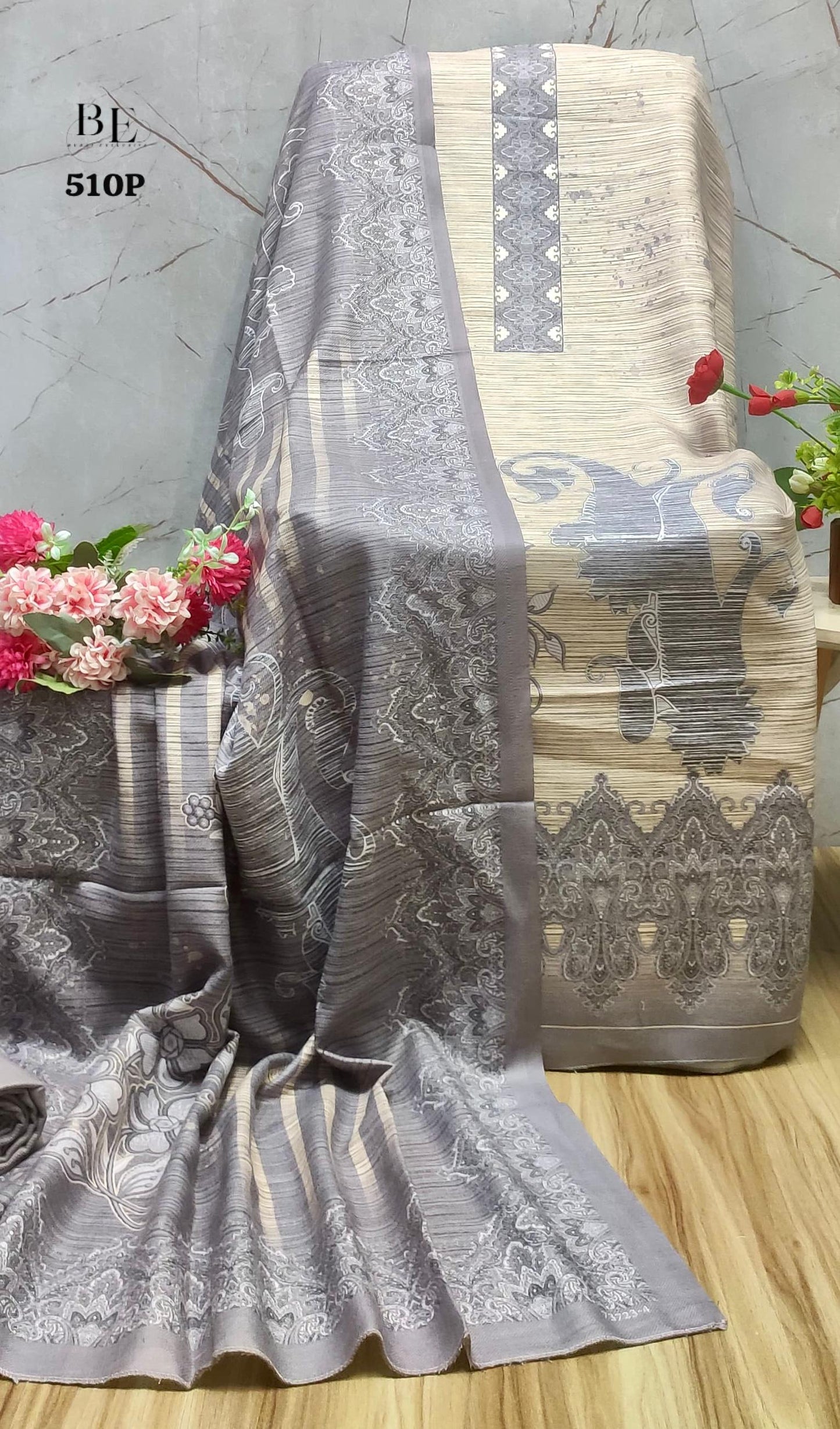 Premium Kashmiri Work Pashmina Silk Suits in 2 Colors (New)