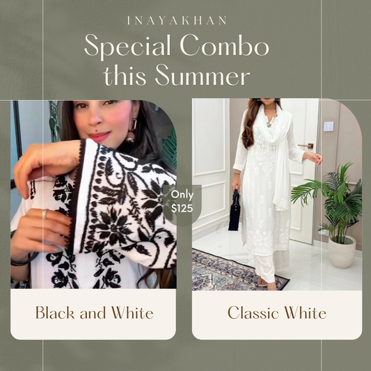 Timeless Chikankari Elegance Duo Combo Set