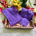 Purple Premium Lucknowi Chikankari Tone-on-Tone Kurti and Pant Set