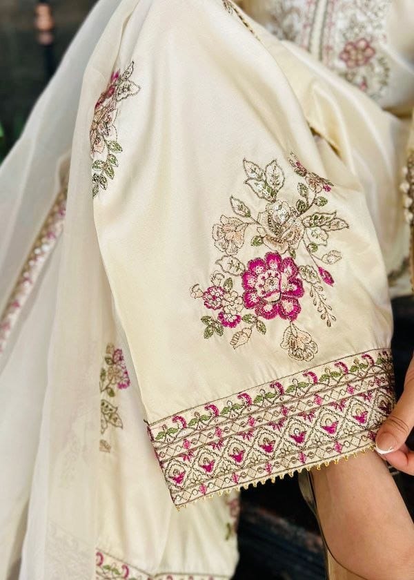 Elara French Crepe Farshi Salwar Suit Set