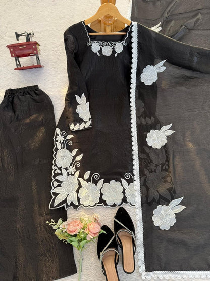 The Onyx Noir Edit: All-Black Fendy Silk Farshi Ensemble