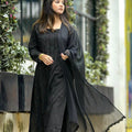 Bestselling Mukaish Rayon 3-Piece Set in Black