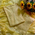 Yellow Iconic Mukaish Work Lucknow Chikankari 3-Piece Set