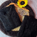 Party Wear Black Viscose Chikankari Mukaish work Kurti Set with 3D Handwork