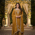 Mustrad Silk Designer Silk Palazzo Set with Dupatta