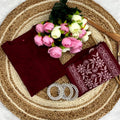 Maroon Lucknowi Chikankari Heavy Work Cotton Kurti & Pant Co-ord Set