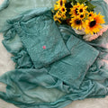 Pastel Green Ethereal Dyeable Chikankari Kurta Set (Latest)