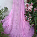 Baby Pink Chikankari Unstitch Suits - Royal Collection