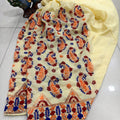 Beige Beautiful Embroidered Phulkari Kantha Salwar