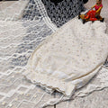 Black & White Chikankari Ensemble: Chikan Kurti, Lucknawi Afghani Salwar, and Sequined Duppata Set