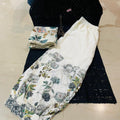 Black Elegant Ensemble: Ready-to-Wear Chikankari Kurti with Afghani Dupatta Set