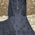 Black Elegant Euphoria: Luxe Lucknowi Chikankari Modal Palazzo Set