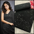Black Georgette Sequin Work Saree with Banglori Silk Blouse