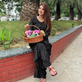 Black Handcrafted Chikankari Chanderi Silk Co-ord Set
