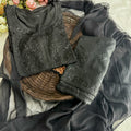 Black Color Authentic Handcrafted Lucknowi Chikankari Rayon Kurti & Palazzo Set