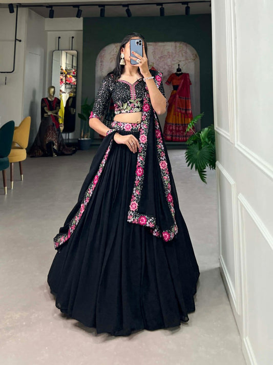 Black Ghagra Choli for Garba