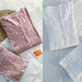 Buy 1 Get 1 Value Price Cotton Chikankari Paisley Handwork Kurta and Pant Sets