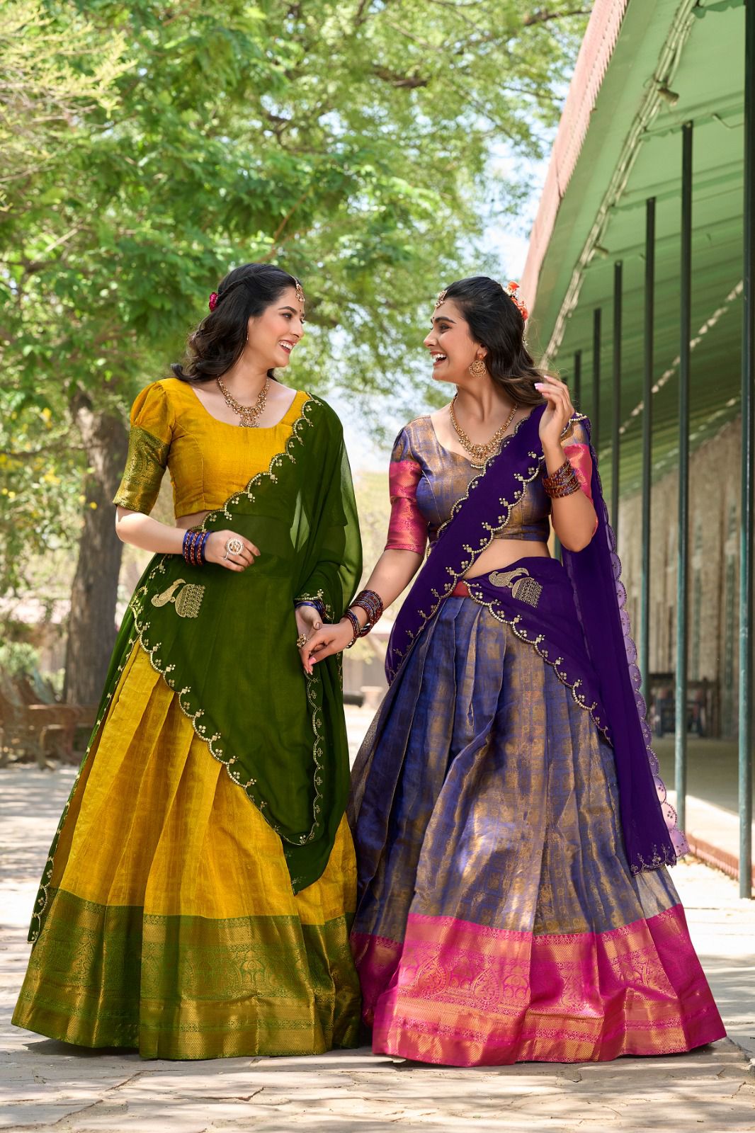 Indian Pakistani lehengas navratri garba chaniya choli popular saree or sari