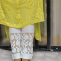 Elegant Cutwork Lucknow Chikankari Work Pant | Stretch Lycra Cotton