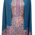 Blue Multicolor Premium Winter 2025 Pashmina Kani Suit Set with Stole & Bottom