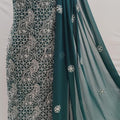 Dark Green Classic Enchanting Chikankari Symphony Suits