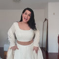 Luxe White Net Lehenga - Custom-Made for Sangeet & Mehendi