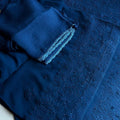 Deep Blue Elegant Viscose Lucknow Chikankari Handwork Ensemble (Latest)
