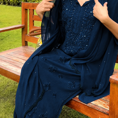 Plus Size Chikankari