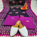 Design-1 Purple Chikankari Sequins Kurti with Handwork Embroidery Latest Online